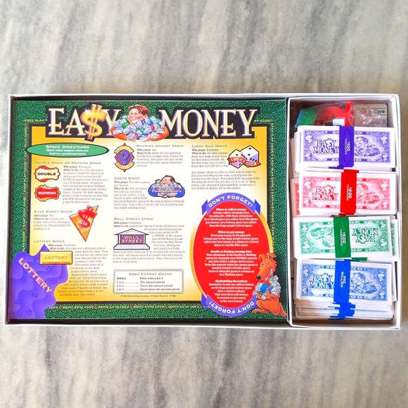 Milton Bradley Game: EASY MONEY, Loads of Loot! Loads of Fun! 100% Complete. - Picture 2 of 5